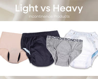 Light vs Heavy Incontinence Products