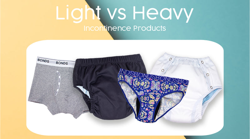 Light vs Heavy Incontinence Products
