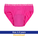 Girl's BONDS Hipster with incontinence pad (single)