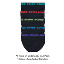 Men's BONDS Hipster with incontinence pad (4 pack)