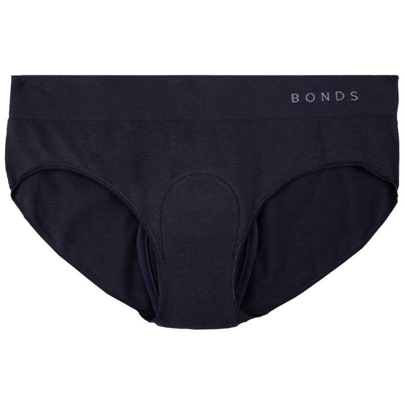 Bonds Girls Everyday Bikini Briefs 2 Pack - Black & Nude - Size 8