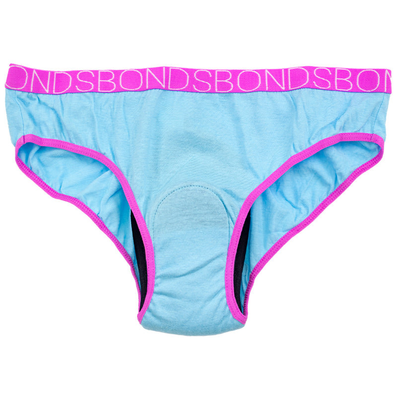 Girl's BONDS Bikini Brief with period pad (4 pack)