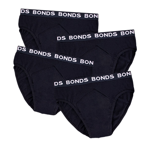 Men's BONDS Hipster with incontinence pad (4 pack)